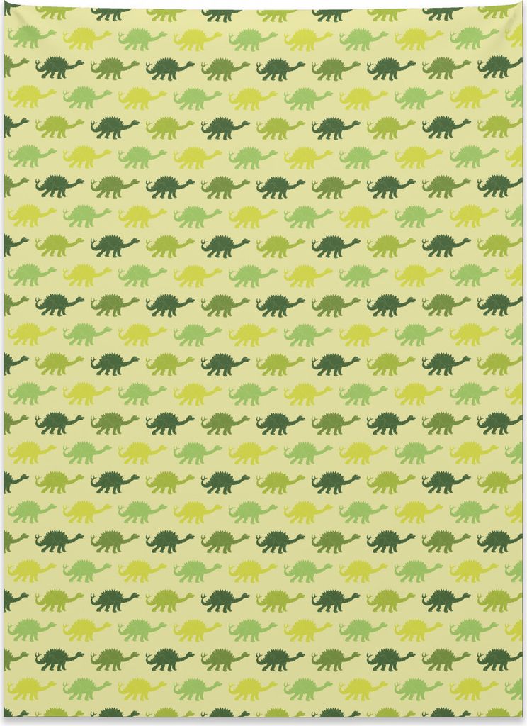 Abakuhaus Dinosaurier Wandteppich, Muster des Stegosaurus aus Weiches Mikrofaser Stoff Kein Verblassen Klare Farben Waschbar, 110 x 150 cm, Mehrfarbig