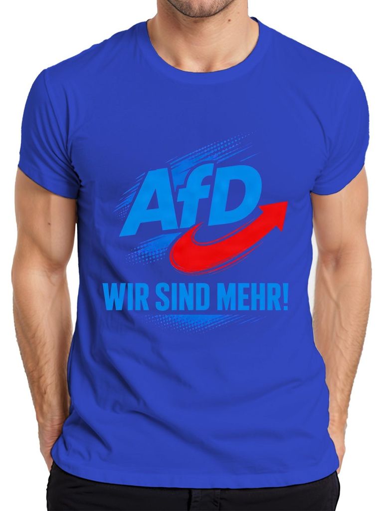 Tričko s nápisem "AfD Wir Sind Mehr Deutschland Patriot", Obrázek produktu 