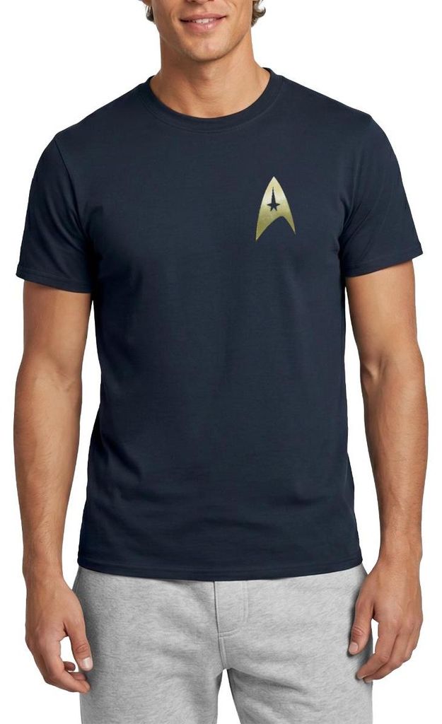 Spreadshirt Star Trek The Original Series Logo Männer T-Shirt, L, Navy