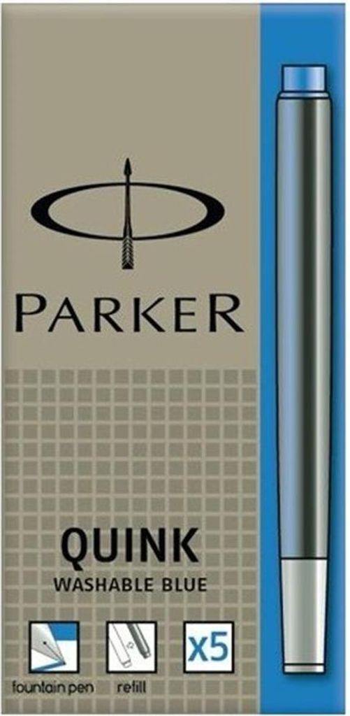 Parker 1950383, Niebieski, Pióro wieczne, 5 szt., Pudełko Zdjęcie produktu 