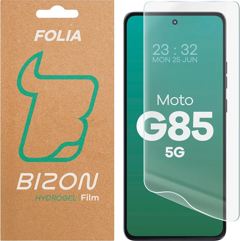 Hydrogel Folie für den Bildschirm für Motorola Moto G85 5G, Bizon Glass Hydrogel Front, 1 Stück