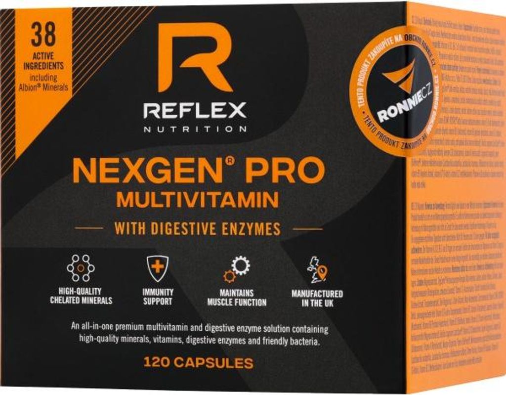 Reflex Nexgen PRO + Verdauungsenzyme, 120 Kapseln