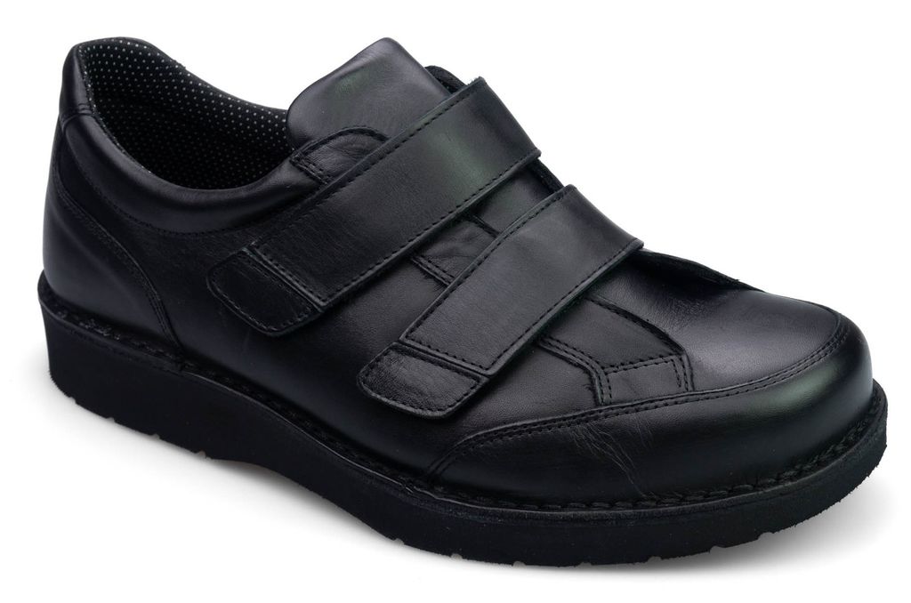Nursing Care GENTLE C D30C11 Diabetikerschuh für Herren, schwarz, Größe 1: 41