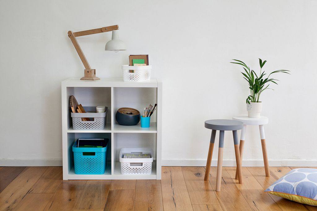 Úložný box INFINITY 11l s vekom sivý perforovaný Obrázok produktu 17