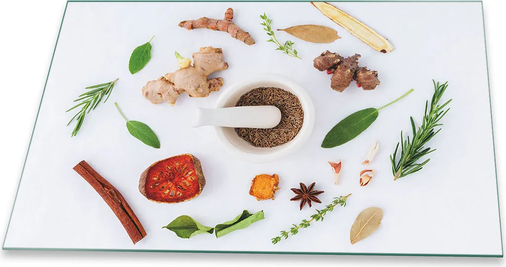 Piastra Copertura Vetro 80x52 Food Green Protezione Piano Cottura