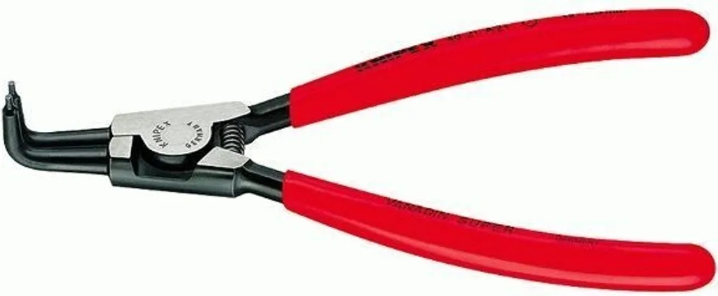 Finis les circlips qui glissent avec la pince KNIPEX 46 21 A21 coudée 170mm