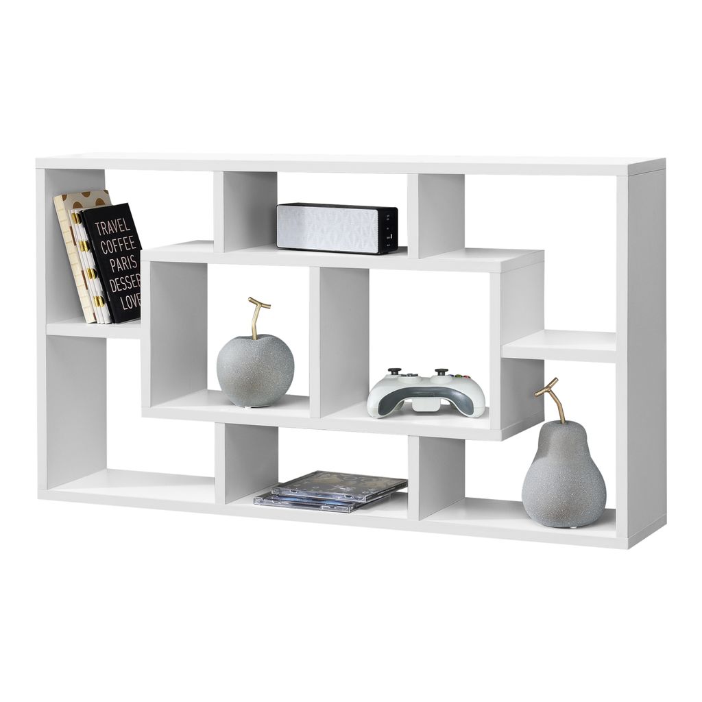 Nástenný regál Saputit 85x16x48cm Regál s 8 policami Obrázok produktu 