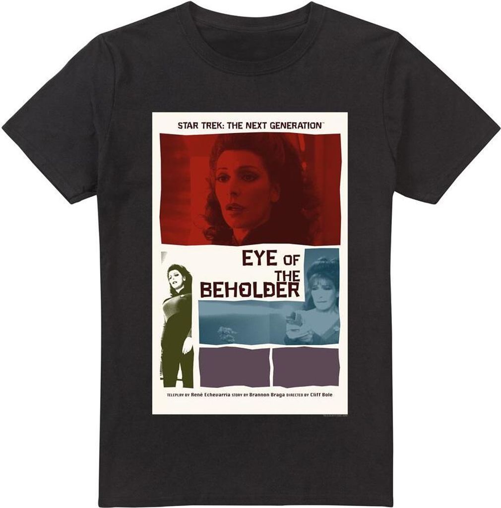 Star Trek - "The Next Generation Season 7 Episode 18" T-Shirt für Herren TV5488 (L) (Schwarz)