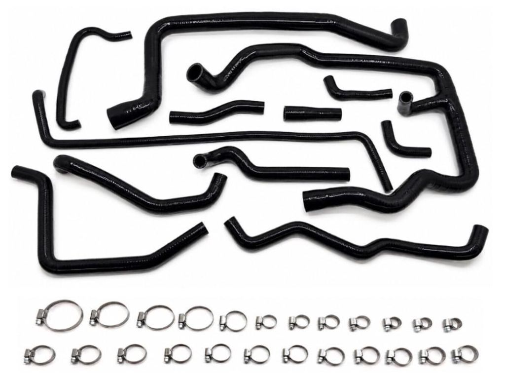 Kühlwasserschlauch Kit SCHWARZ Gew. Silikon für VW Bus T4 ACV 2.5L Turbo Diesel