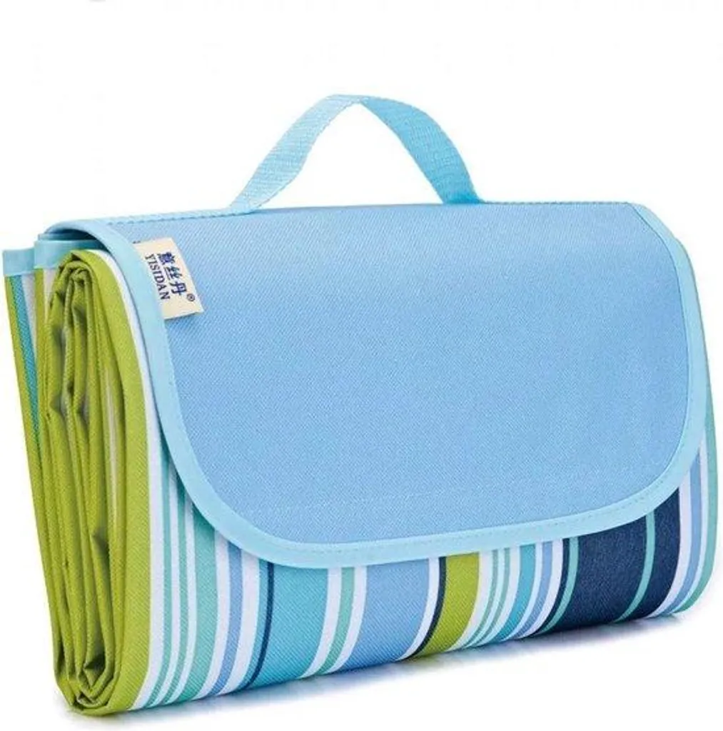 Couverture de pique-nique XL bleue imperméable - Serviette de plage