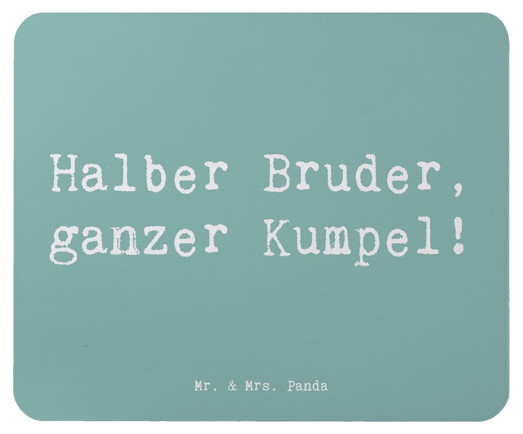 Mr. & Mrs. Panda Mousepad Spruch Halbbruder Kumpel - Meeresbrise - Geschenk, einzigartige Designs, Familie, mauspad laptop, Mouse Pad, Verbundenhei...