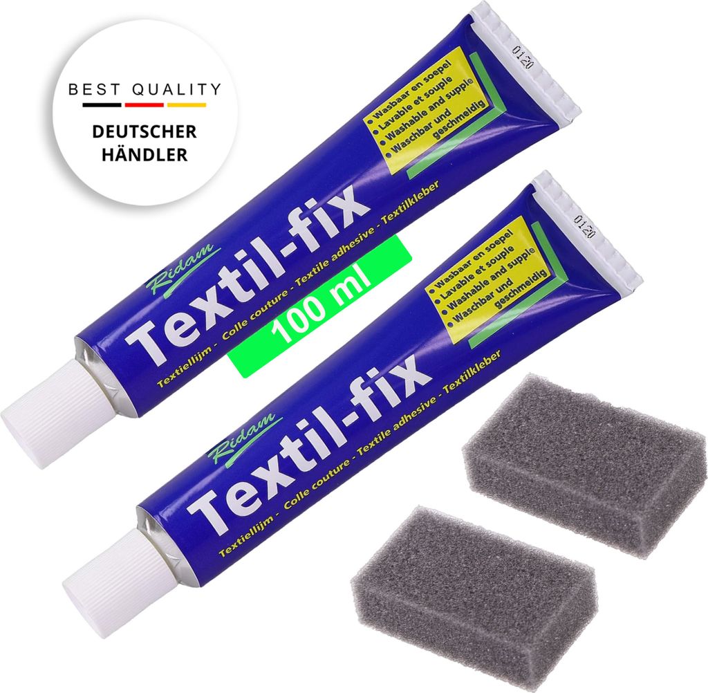 Textilkleber Textil-fix 2er Sparset mit 2 Schwämmen Produktbild 