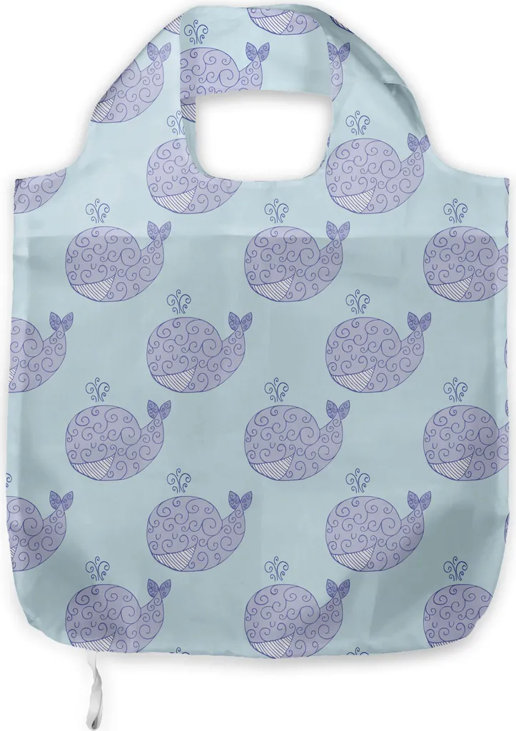 ABAKUHAUS Borsa Tracolla Cartoon Animale - Muave Baby Blue Tessuto