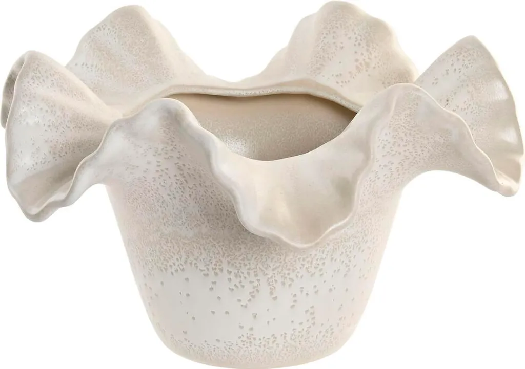 Grand Vase Design en Céramique Blanche Esprit - Décoration Intérieure