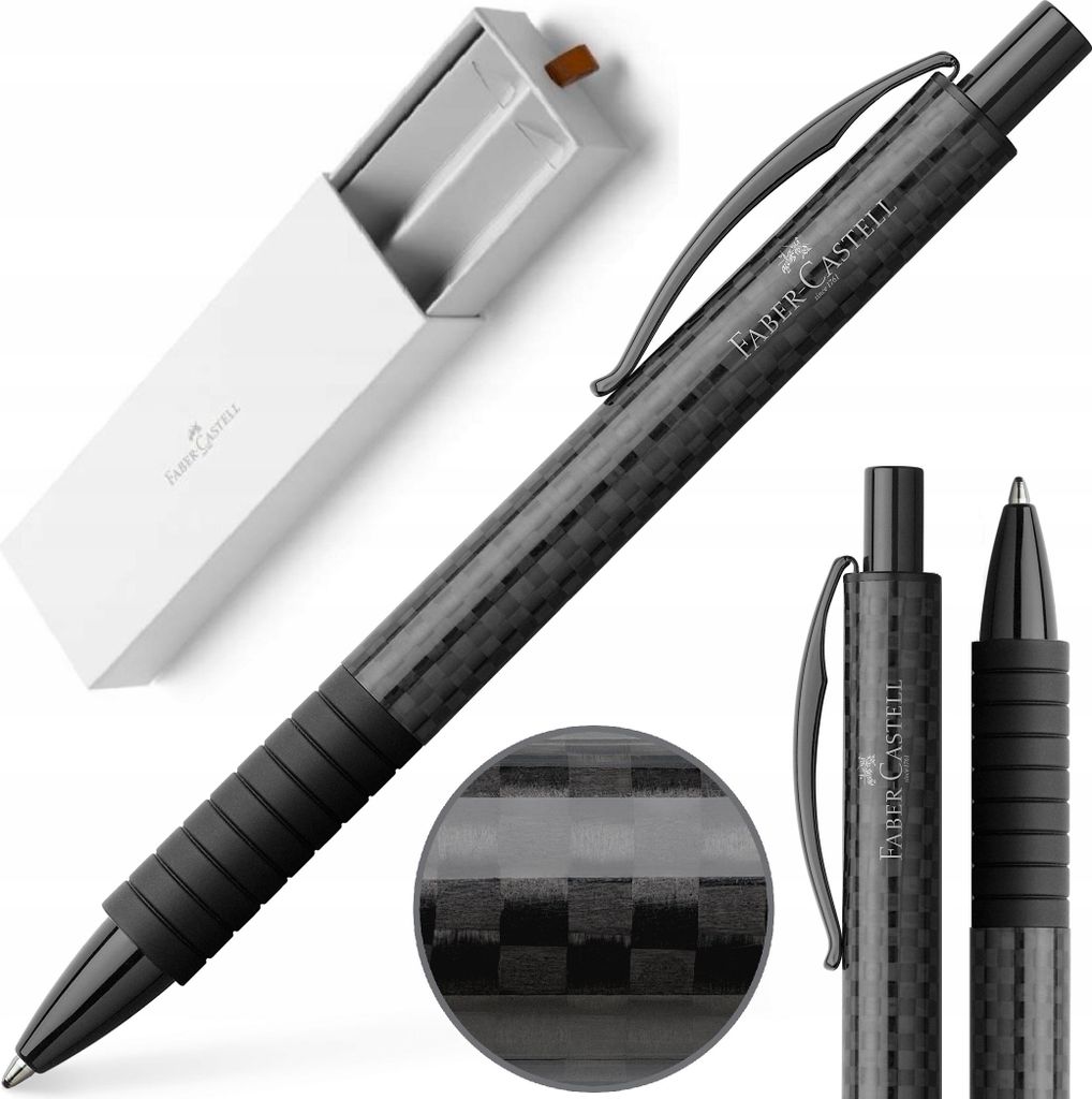 Faber-Castell Stylo à bille Essentio Black Carbon ; 148888 Image du produit 