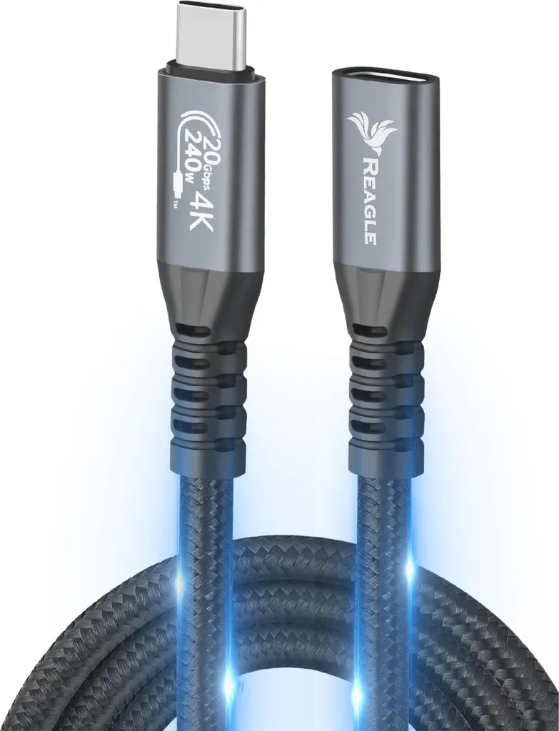 Cavo USB-C 1M 240W 20Gbps 4K 144Hz - Il Meglio del Negozio Thunderbolt