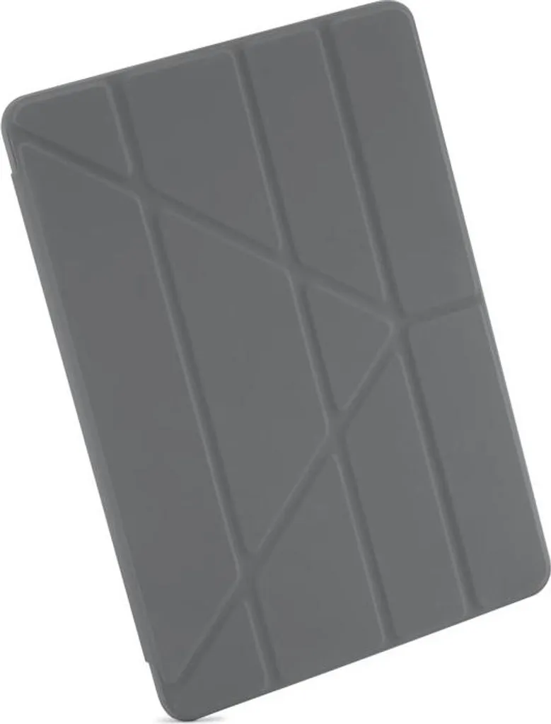 Housse iPad 10.2 Pipetto Origami No1 avec Support 5-en-1, Finition Grise
