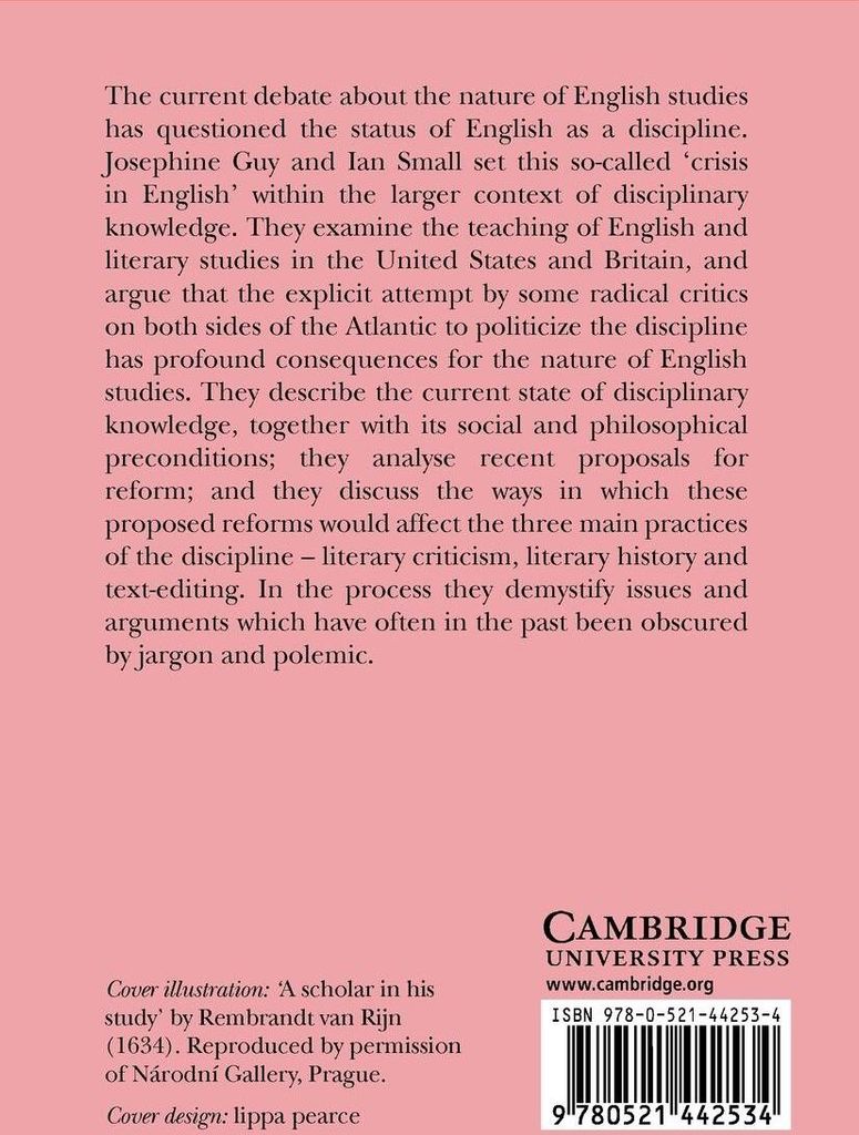 Politics and Value in English Studies