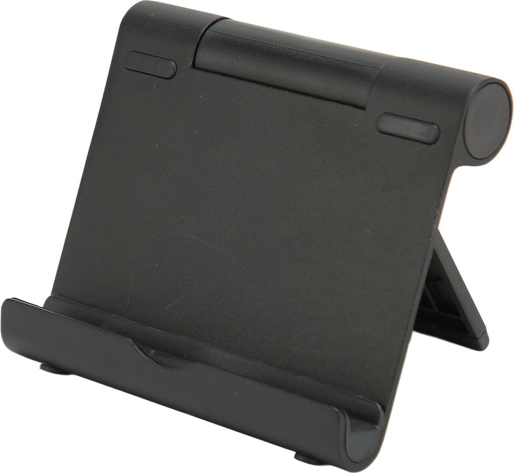 Telefonständer, um 180 Grad drehbar, faltbar, tragbar, Aluminiumlegierung, Silikon, 5 kg belastbar, Tablet-Halter, Schreibtisch für Büro, Schwarz