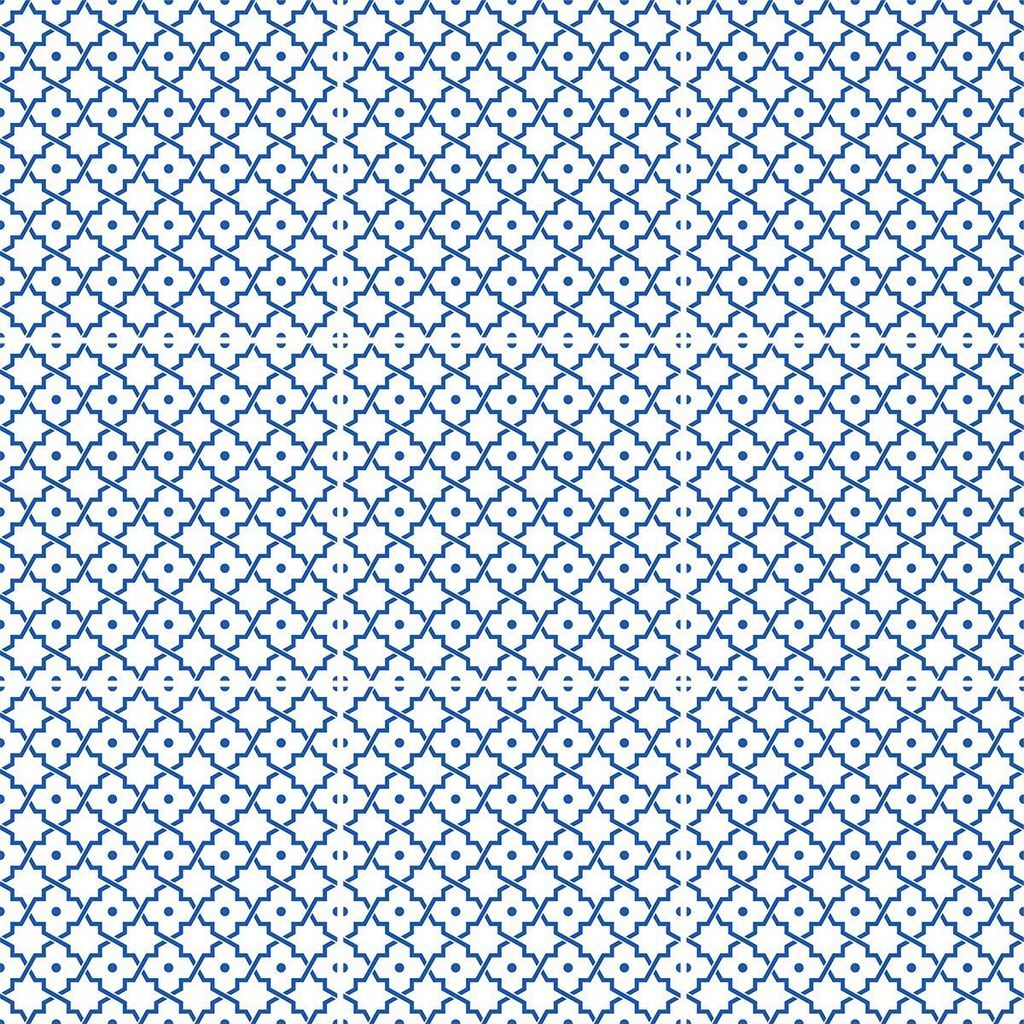 Selbstklebende Wandfliesenaufkleber für Küche und Bad – 9 orientalische Zementfliesenaufkleber von Tataouine – 9 Aufkleber, 15 x 15 cm