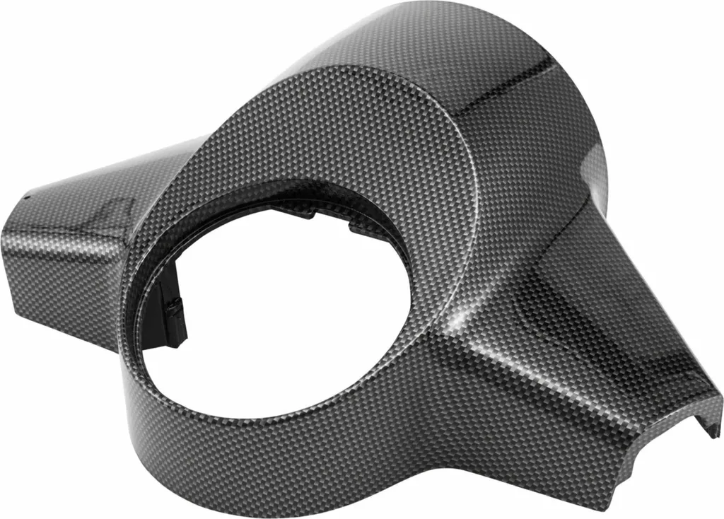 Poignée de guidon SIP effet carbone look sportif pour scooter - Noir