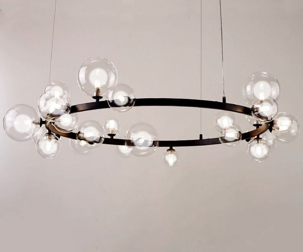Toolight Pendellampe App906-15Cp Modern Kugel Schwarz Produktbild 4