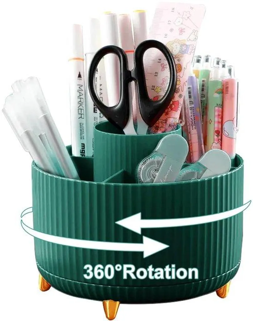 Dites stop au désordre avec cet organiseur de bureau rotatif 360° PP
