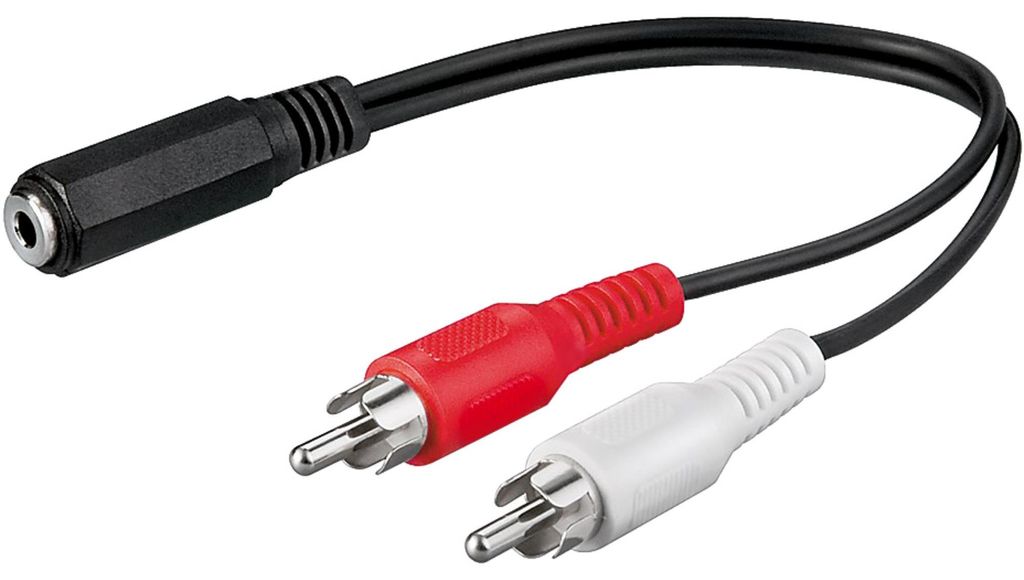 goobay audio kábel adaptér 3,5 mm zásuvka na RCA konektor Obrázok produktu 