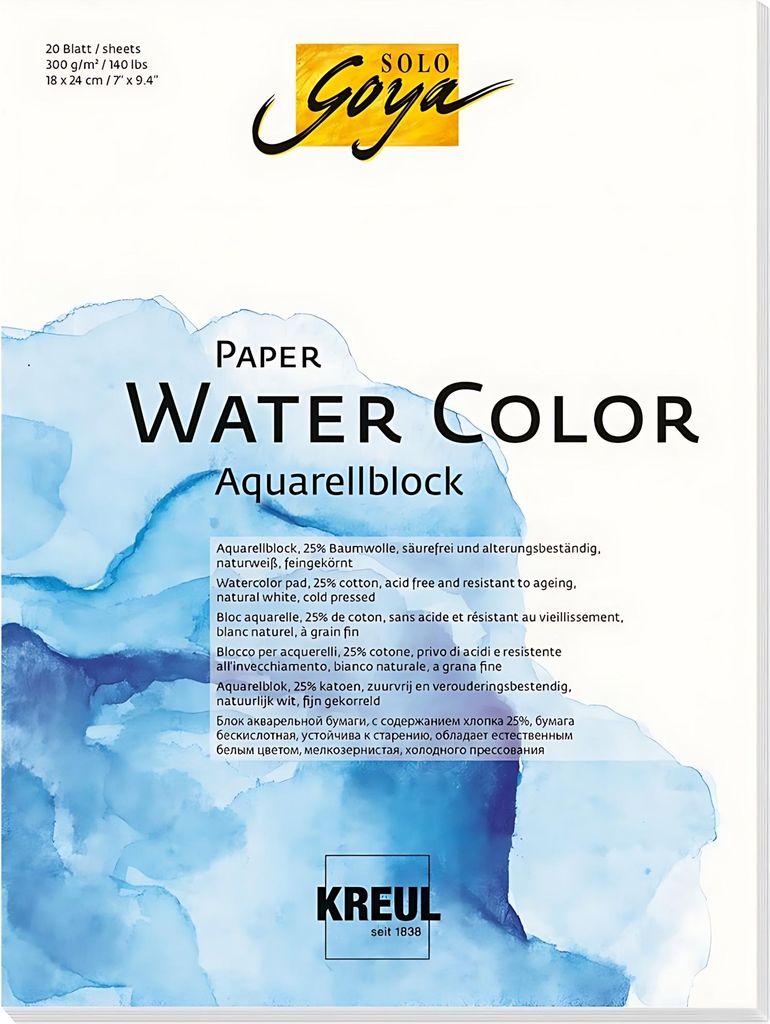 KREUL tampone per pastelli SOLO Goya Paper Water Colour, Immagine del prodotto 