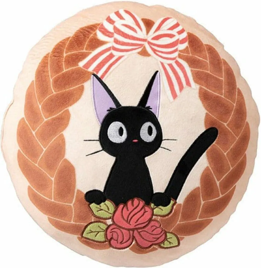 Coussin Jiji Ghibli : Décoration Originale pour Canapé et Salon 35cm