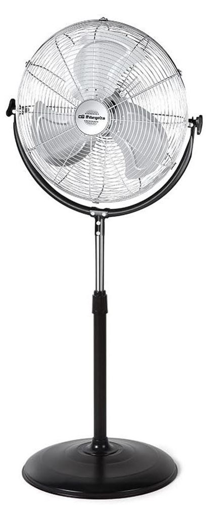 Orbegozo PWS 1846 Industrie-Standventilator, Metallflügel, 3 Lüftungsgeschwindigkeiten, Durchmesser 45 cm, Leistung 135 W