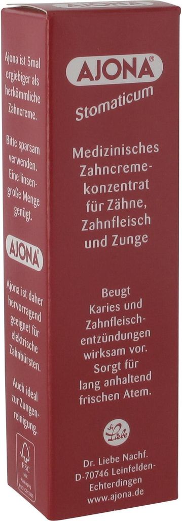 Dr. Rudolf Liebe Nachfolger Ajona Stomaticum medizinisches Zahncremekonzentrat, 1er Pack (1 x 25 ml)