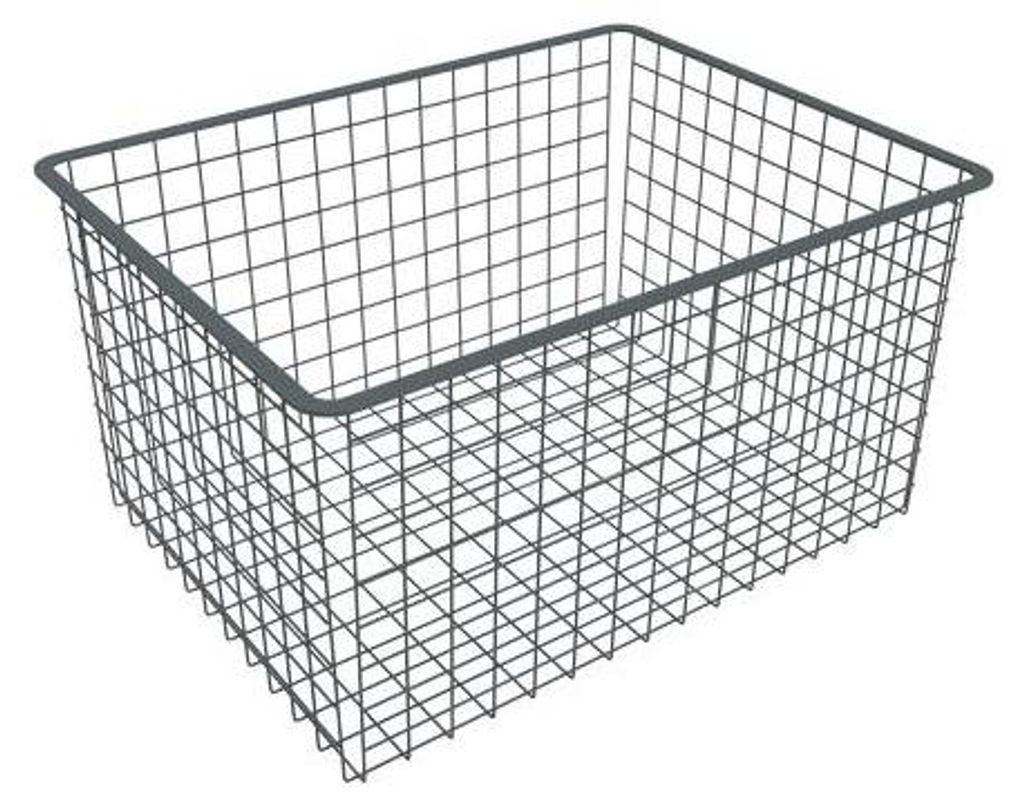 INTEGRI Anthrazit Drahtkorb 285mm Garderobensystem Schubkorb Aufbewahrung Organizer