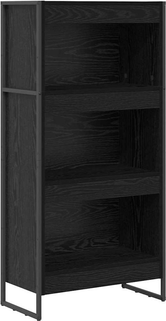 vidaXL Bücherregal Schwarz Eichen-Optik 60 x 30 x 121 cm Holzwerkstoff