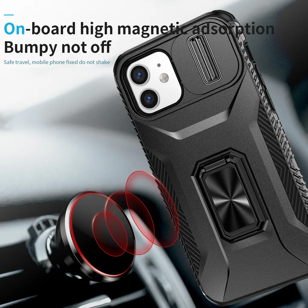 Cover Per Xiaomi Redmi Note 12 4G Con Fotocamera Scorrevole E Anello Porta: Protezione E Stile