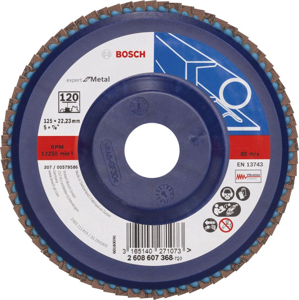 Fächerschleifscheibe X551 Expert for Metal, gerade, 125 mm, Produktbild 