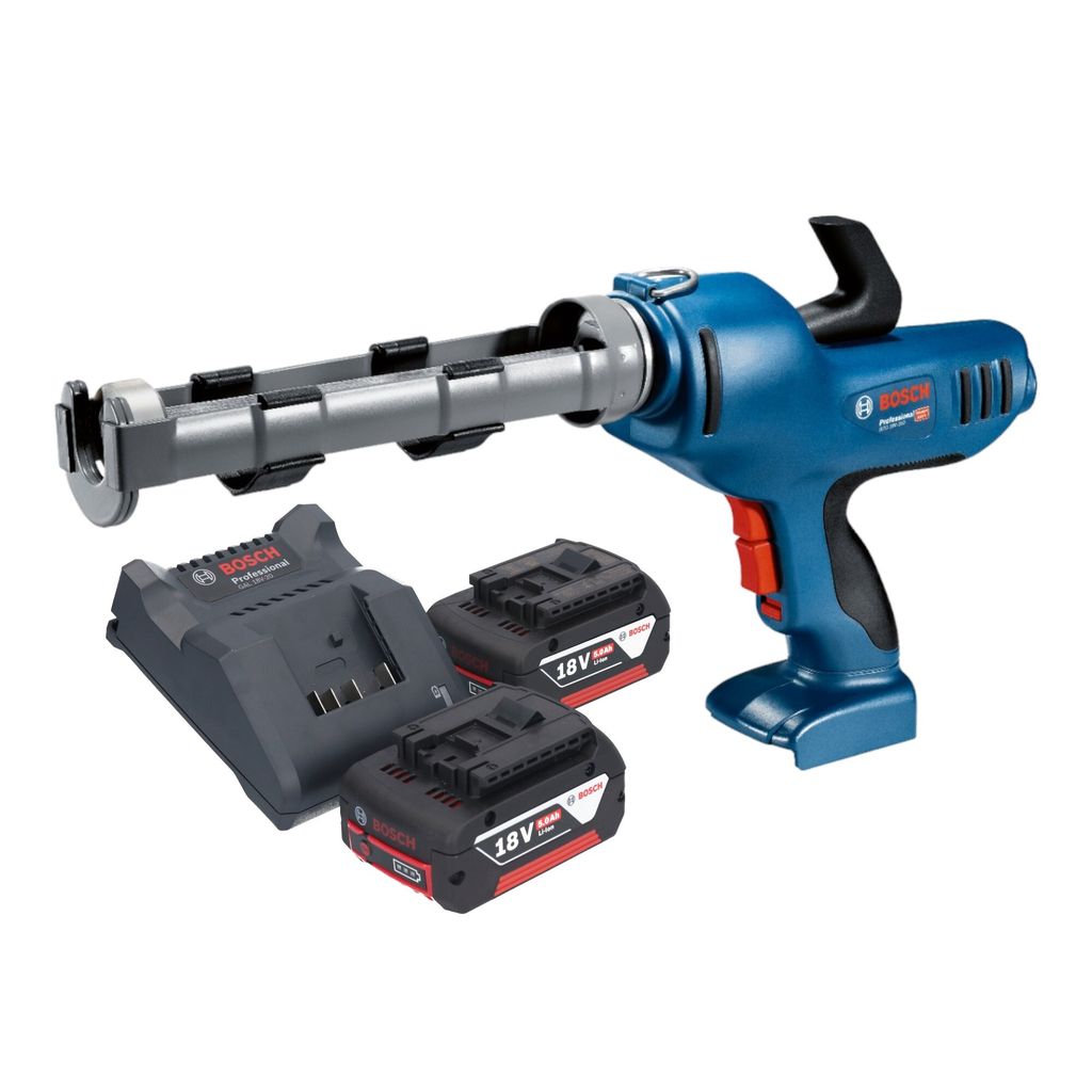 Bosch GCG 18V-310 Professional Akku Kartuschenpresse 18 V 310 ml 3,5 kN + 2x Akku 5,0 Ah + Ladegerät