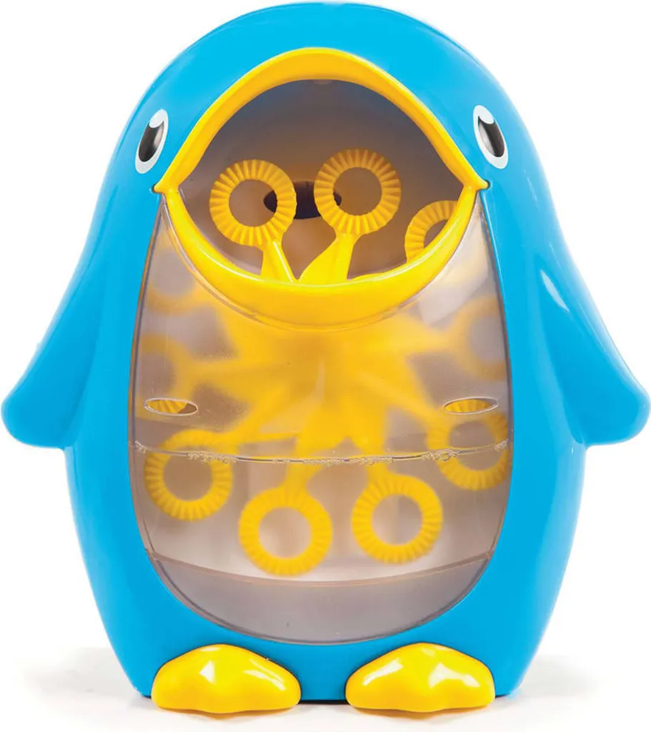 Machine à Bulles pour le Bain Bébé Munchkin en Forme de Pingouin Bleu