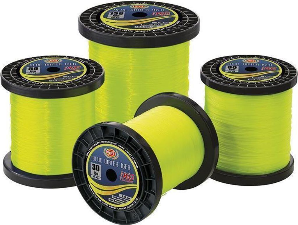 WFT IGFA 50lbs 25kg lime 0,68mm - 1000m monofile Angelschnur