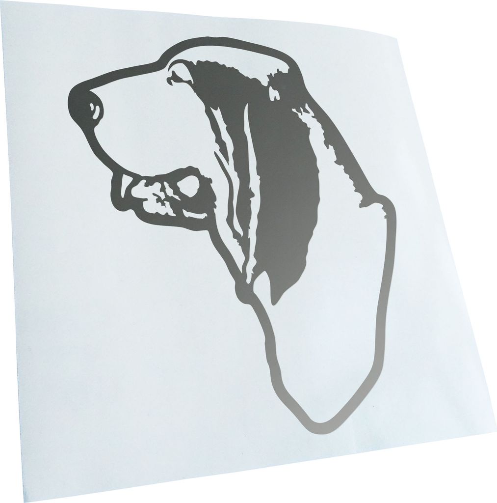 Kiwistar - Autoaufkleber - Bracco Italiano Hund - Goldchrom - 12x10cm - Aufkleber für Auto, Laptop, Fahrrad, LKW, Motorrad mehrfarbig JDM Decal Ra...