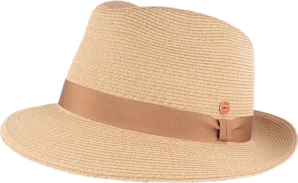 Mayser cappello di paglia schiacciabile Trilby Maleo con protezione UV 80