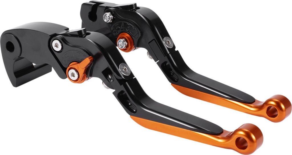 Kurze Lange Brems- und Kupplungshebel für Yamaha YZF R1 15-22 6-fach verstellbar Motorrad Lenker Bremshebel Aluminiumlegierung Schwarz Griff Orang...