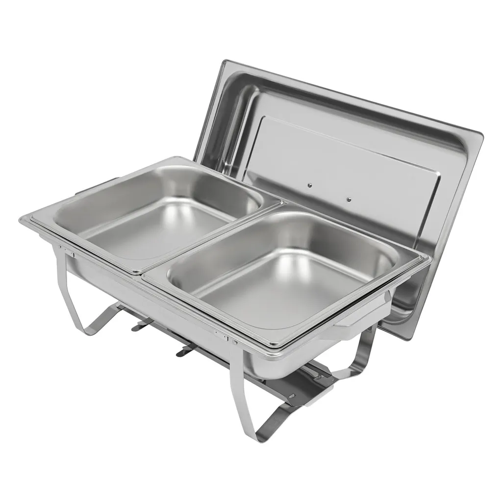 Chauffe-plats Inoxydable Double Récipient pour Maintien au Chaud