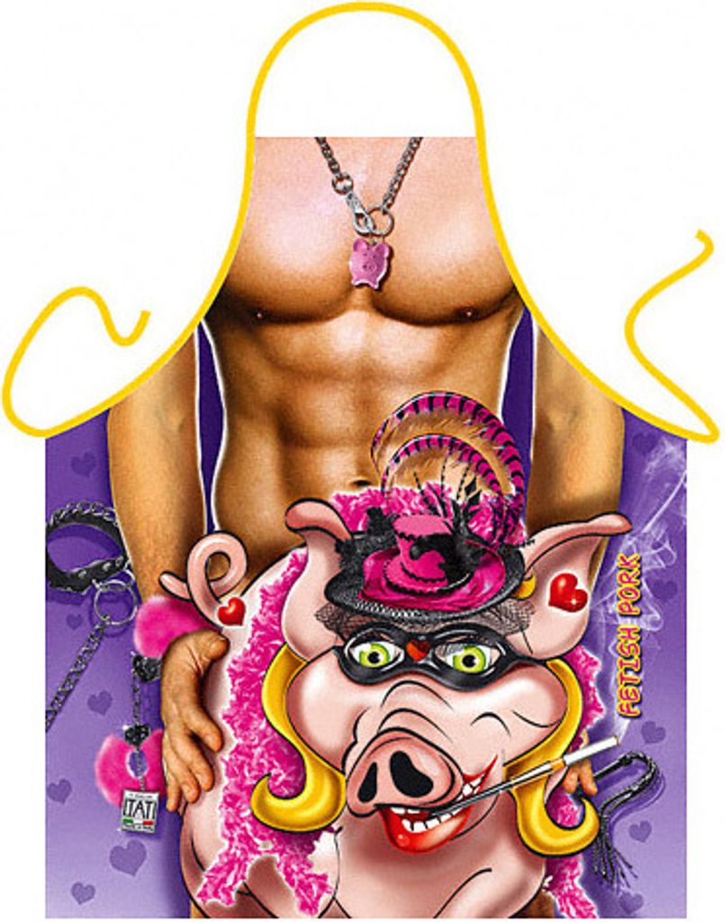 Schürze Der Mann mit Schwein