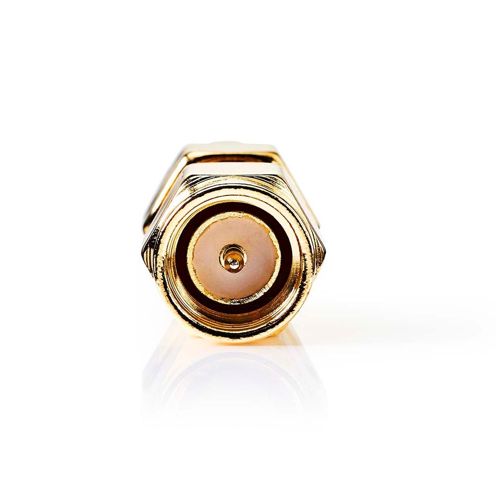 Nedis SMA Adapter - SMA-Stecker Reverse Polarity - SMA-Stecker - Vergoldet - 50 Ohm - Gerade - PVC - Gold - 2 Stück - Box