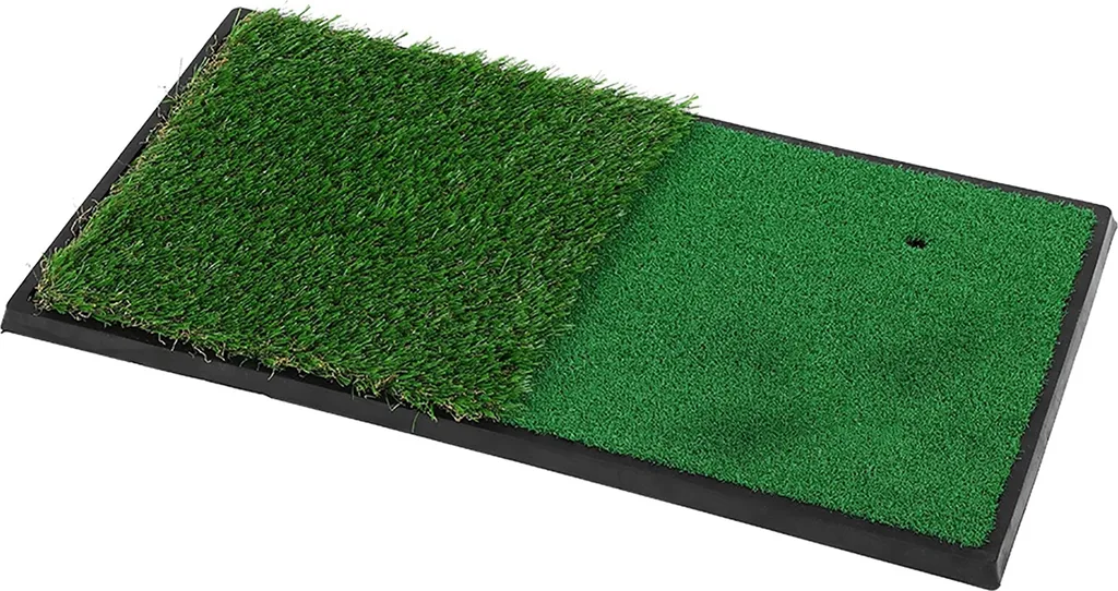 Tapis de swing golf avec semelle caoutchouc et gazon synthétique