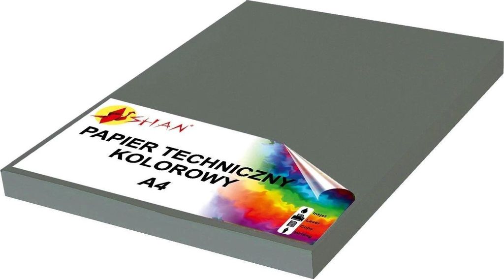 Technisches Papier A4 200g dunkelgrau 50 Blatt