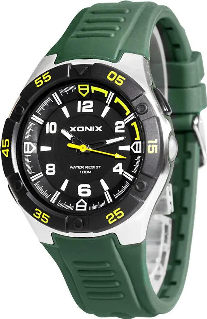 Xonix QKB-003 Orologio Sportivo 10 ATM Impermeabile Militare Khaki