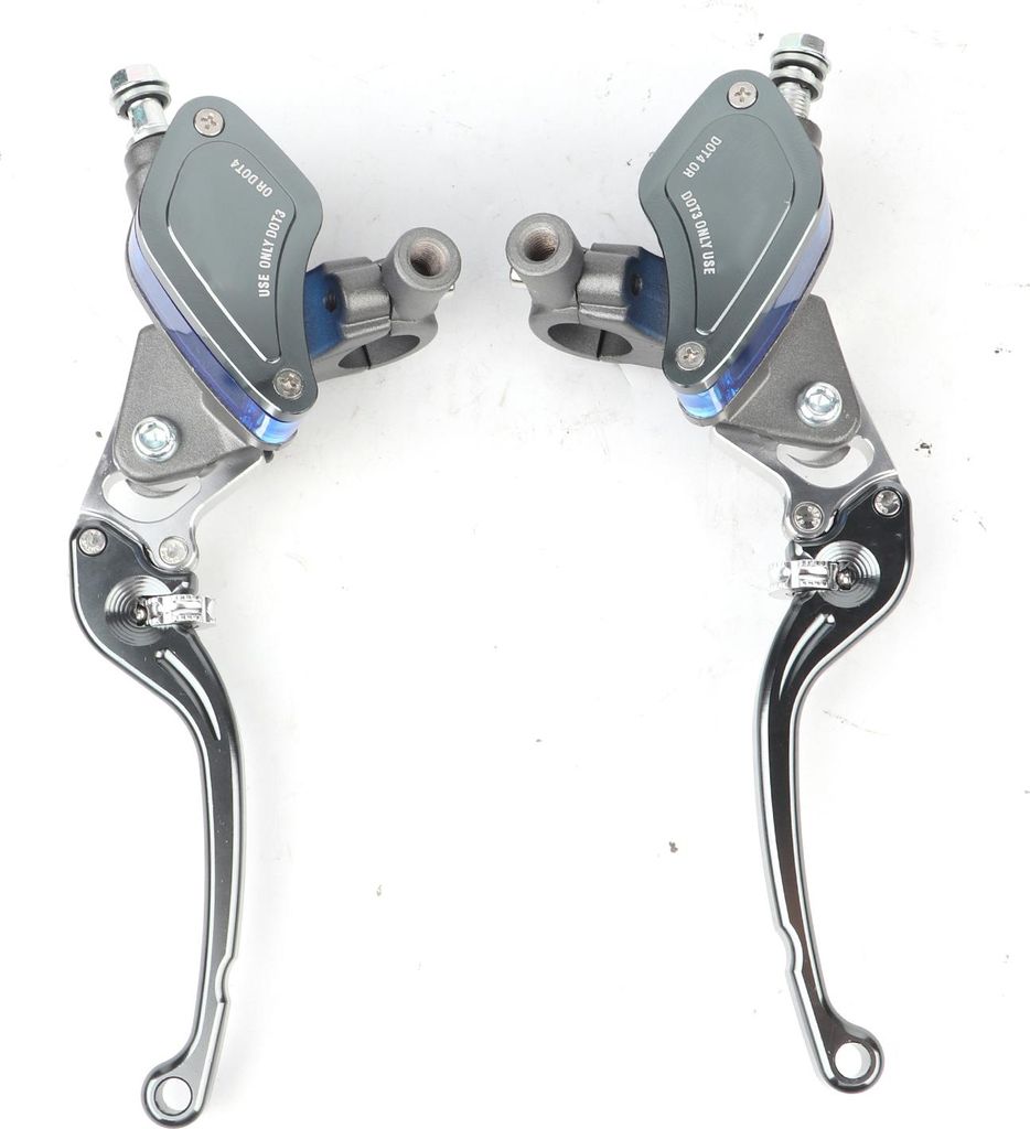 Paar 22 -mm -Motorradhydraulikbremspumpenkupplungen Masterzylinderhebel einstellbarer Titanium