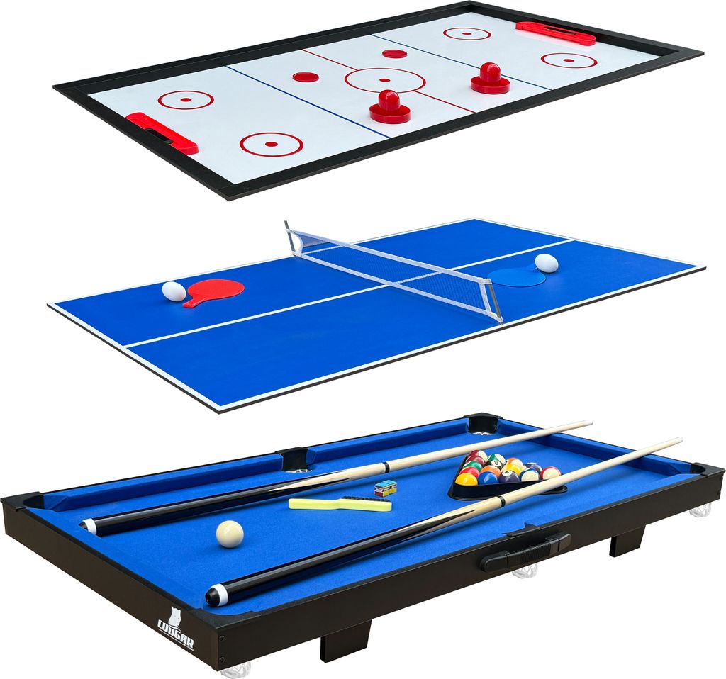 Cougar All-In-One 3-In-1 Table Multi Jeux En Bleu | Mini Image du produit 